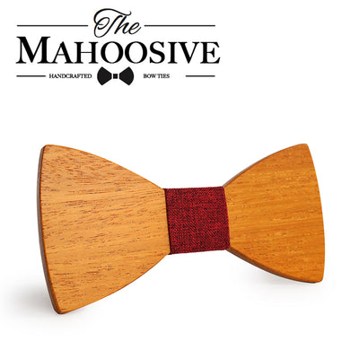 Yellow Pear Wooden bow ties