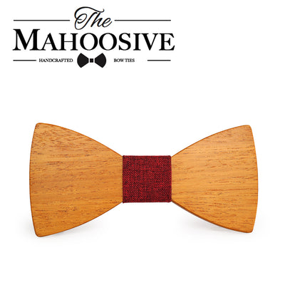 Yellow Pear Wooden bow ties