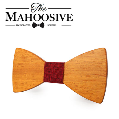 Yellow Pear Wooden bow ties