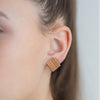 Wood earring