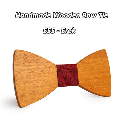 Yellow Pear Wooden bow ties