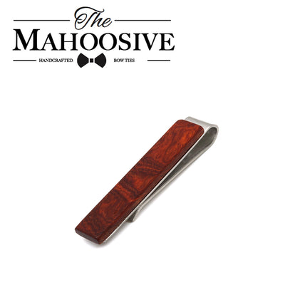 Red ROSEWOOD wooden tie bar