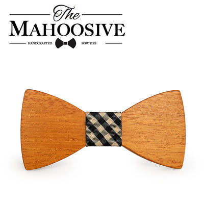 Yellow Pear Wooden bow ties