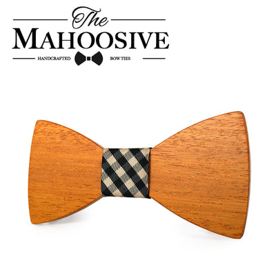Yellow Pear Wooden bow ties