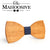 White Cheery Wooden Bow Tie O71-O82