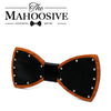 Leather bow tie with Wood bowties