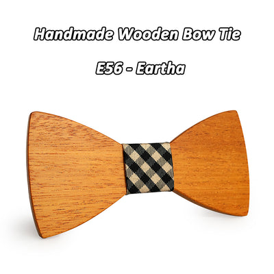 Yellow Pear Wooden bow ties