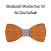 Wooden Bow ties White Cheery