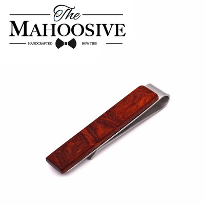 Red ROSEWOOD wooden tie bar