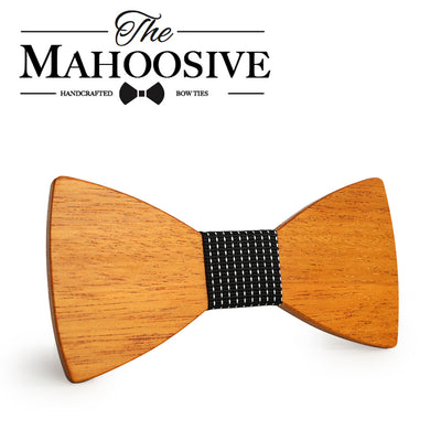 Yellow Pear Wooden bow ties