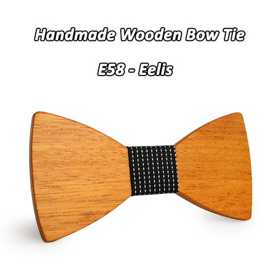 Yellow Pear Wooden bow ties