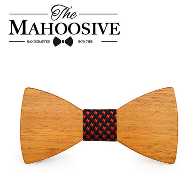 Yellow Pear Wooden bow ties