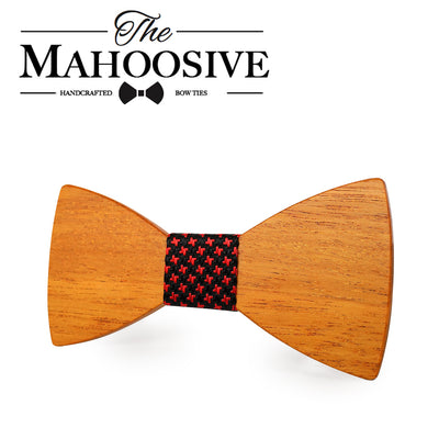 Yellow Pear Wooden bow ties