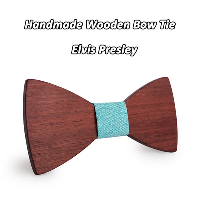 Pruple Wooden Bow Ties
