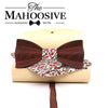 Red wedding bow tie Red rosewood