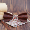 Red wedding bow tie Red rosewood