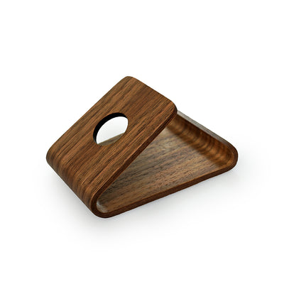 WOOD PHONE STAND WITH Curved Wood