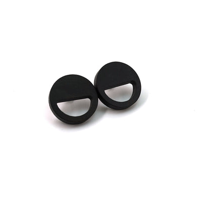 Wenge Wood Earring - Smile face