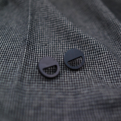 Wenge Wood Earring - Smile face