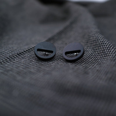 Wenge Wood Earring - Smile face