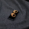 Zebra Wood Earring - Smile face