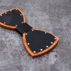 Leather bow tie with Wood bowties