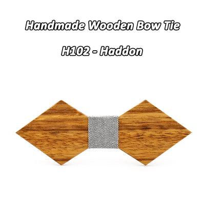Zebra Wooden Bow Ties H101-106