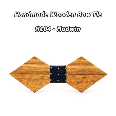 Zebra Wooden Bow Ties H101-106