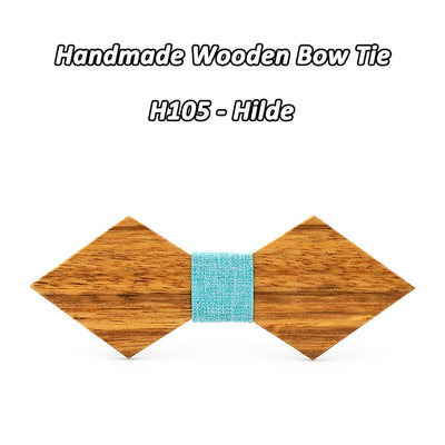 Zebra Wooden Bow Ties H101-106