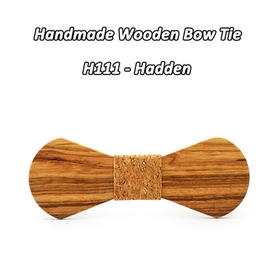 Zebra Wooden Bow Ties H111 - 116