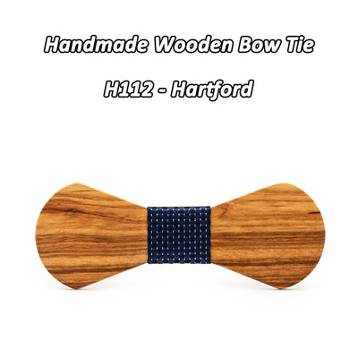 Zebra Wooden Bow Ties H111 - 116