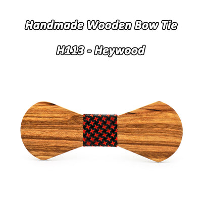 Zebra Wooden Bow Ties H111 - 116
