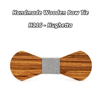Zebra Wooden Bow Ties H111 - 116