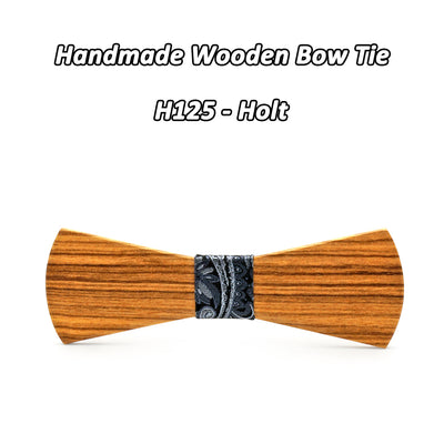 Zebra wood Bow Ties H121 - 126