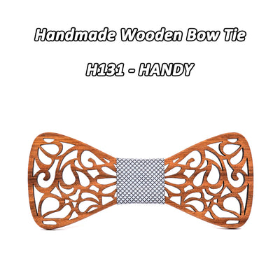 Zebra Wood Bow Tie