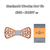 Zebra Wood Bow Tie
