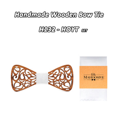 Zebra Wood Bow Tie