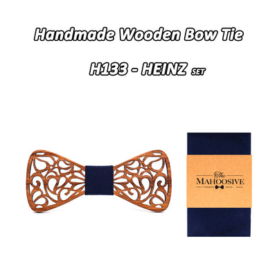 Zebra Wood Bow Tie