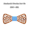 Zebra Wood Bow Tie