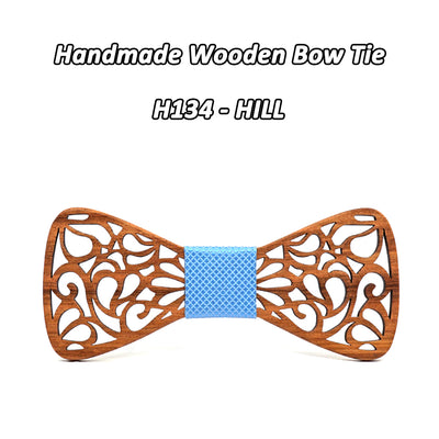 Zebra Wood Bow Tie