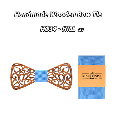 Zebra Wood Bow Tie