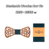 Zebra Wood Bow Tie