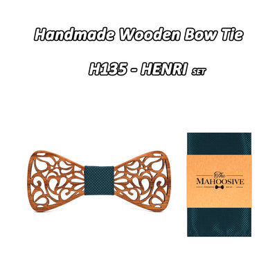 Zebra Wood Bow Tie