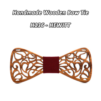 Zebra Wood Bow Tie