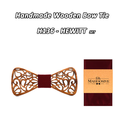 Zebra Wood Bow Tie
