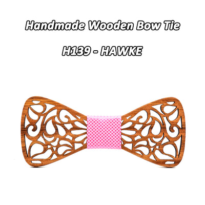 Zebra Wood Bow Tie