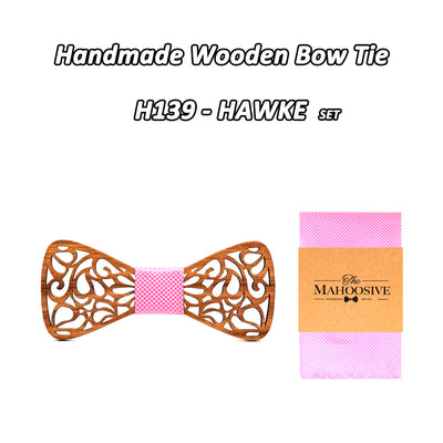 Zebra Wood Bow Tie