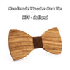 Zebra wood handmade bow tie