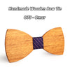 White Cheery Wooden Bow Tie O71-O82