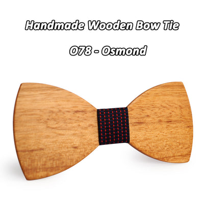 White Cheery Wooden Bow Tie O71-O82